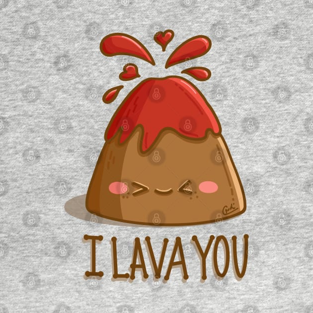 I Lava You - Cute Love Volcano by CyndiCarlson